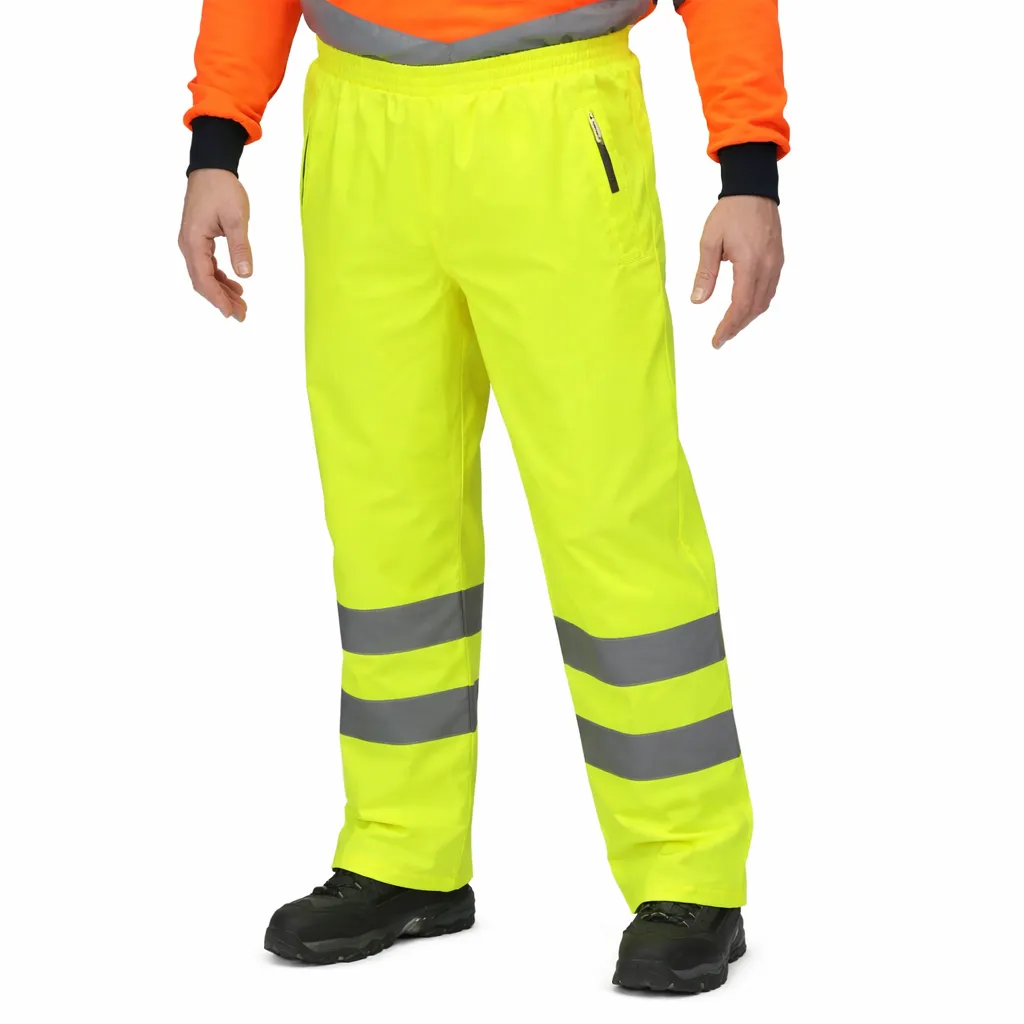 [HV306YES] HV306 Hi Vis Waterproof Overtrouser (Yellow, Small)