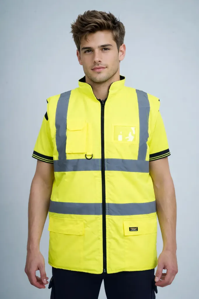 [HV309YES] HV309 Hi Vis Bodywarmer (Yellow, Small)