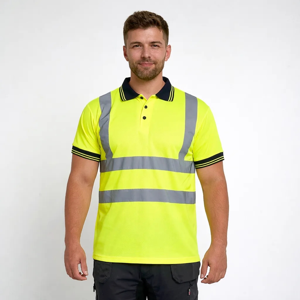 [HV317YES] HV317 Hi Vis Polo Shirt (Yellow, Small)