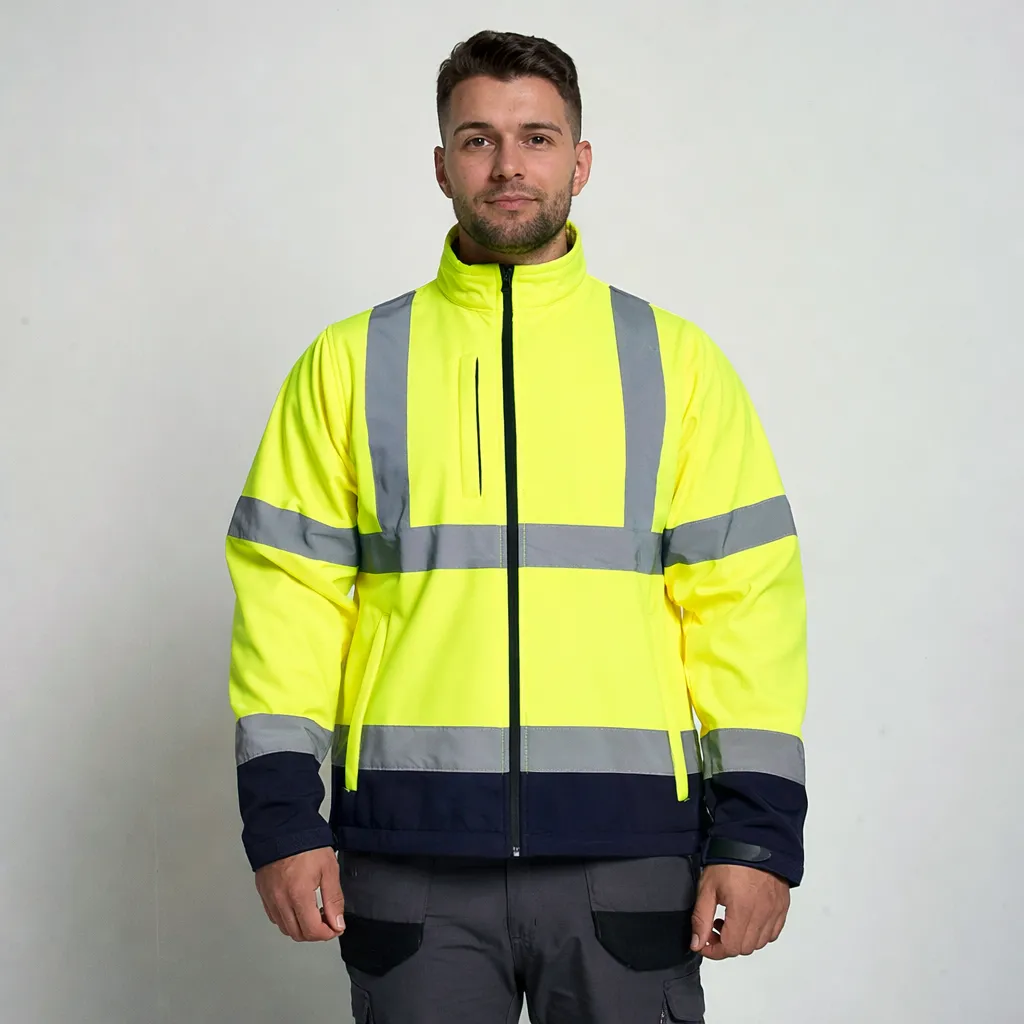 HV602 Hi Vis Two Tone Softshell Jacket