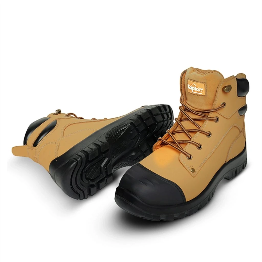 [P10T6] P10T Tan SBP SR Steel Toe Safety Boots (6)